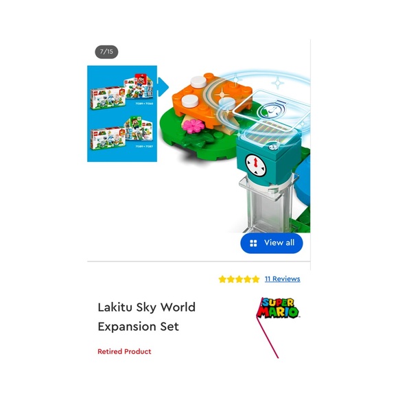 Lego Super Mario-Lakitu Sky World Expansion Set (Factory Sealed Bags 4 & 5 ONLY) - Picture 9 of 12